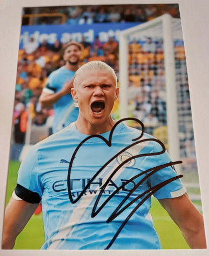 Erling Haaland Signed Photo